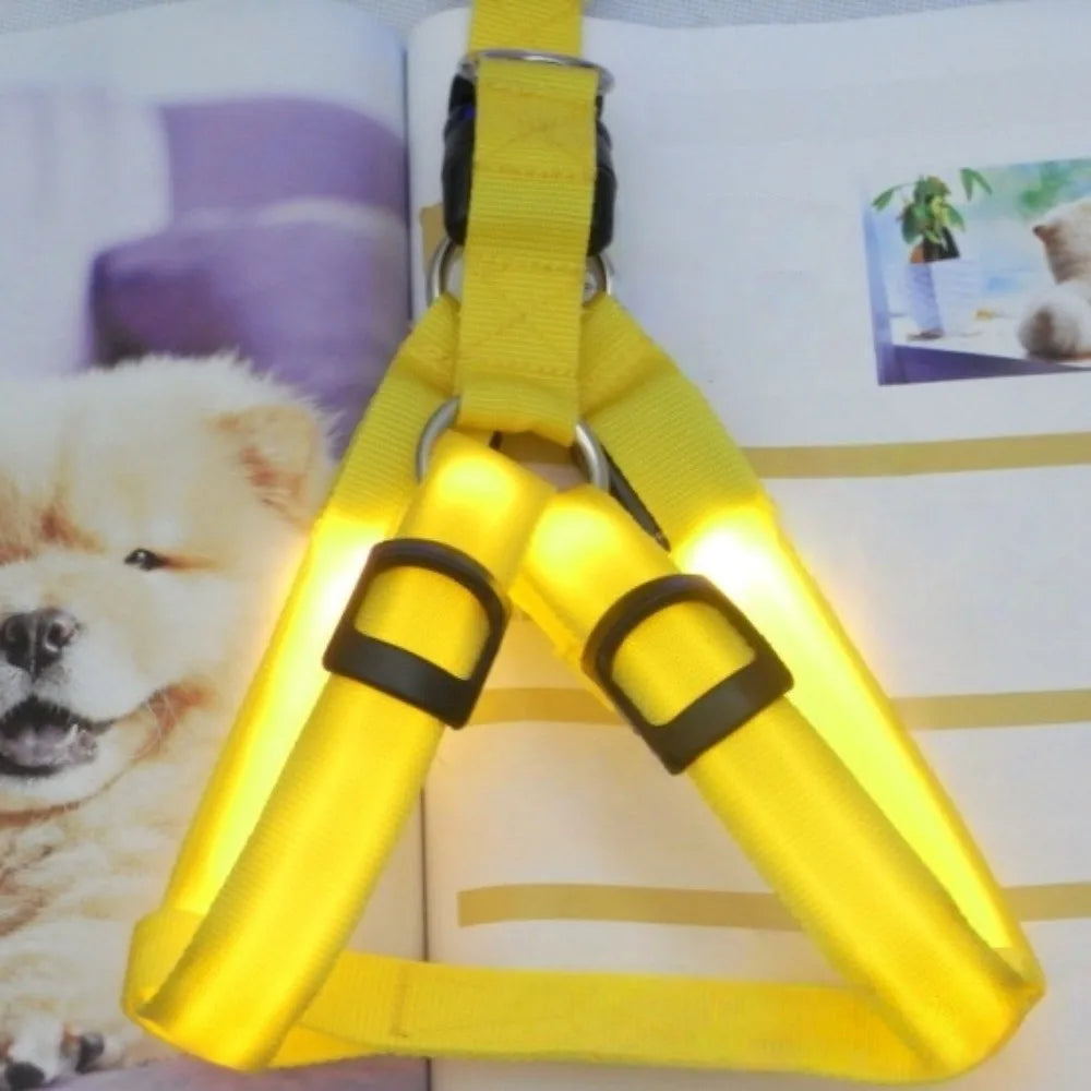 Verstärktes LED-Hundegeschirr hochfestes Nylon